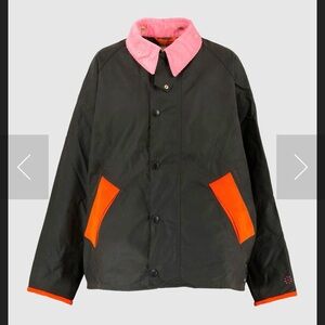 Barbour x Flower Mountain Wax Jacket Pink Size M